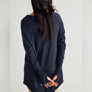 Free People We The Free Arden Tee Black Size Small